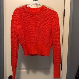 Cropped Knit Sweater - French Connection Size Small